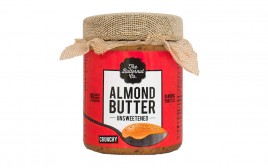 The Butternut Co. Unsweetned Almonds Butter, Crunchy  Glass Jar  200 grams